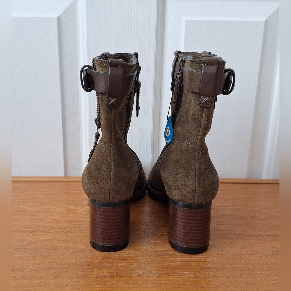 Trask Olive Suede Harness Boots Waterproof Madison Equestrian NEW Women 6 - Picture 6 of 15